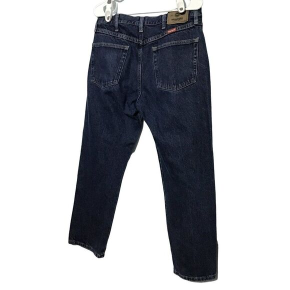 Wrangler Men's High Rise Dark Wash Jeans 34x29 - Picture 4 of 10